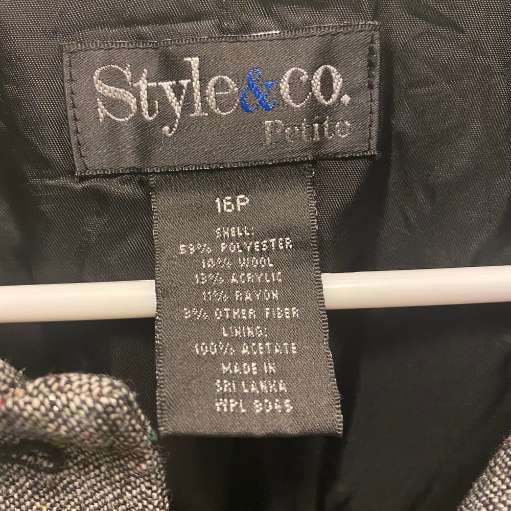 Style and Co. Metallic Thread Jacket - Picture 2 of 4